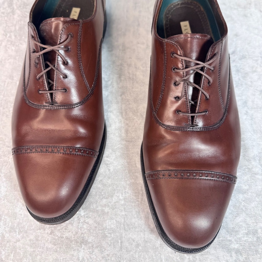 Florsheim Mens Brown Leather Cap Toe‎ Oxford Dress Shoes Size 11.5 D